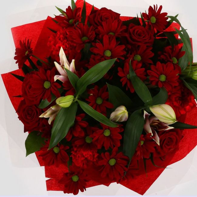 Red Rapture Bouquet – Happy Days Factory
